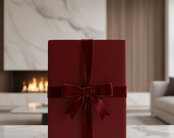 Solid Burgundy Wrapping Paper Rolls | Premium Gift Wrap, Matte or Glossy Burgundy
