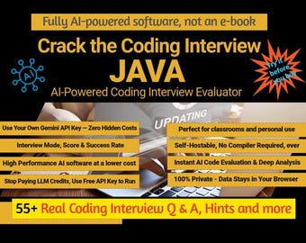 Java Interview Questions & Coding Test Evaluator – Java Coding Interview Prep Tool - [COMMERCIAL]