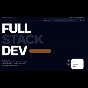 Tech Developer Portfolio Template – ATS-Friendly, CV/Resume Design (Tech Theme)