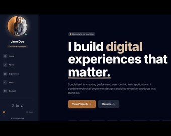 Lebenslauf-Entwickler-Portfolio-Vorlage - ATS-freundliches Lebenslauf-Design (Lebenslauf-Stil-Thema)