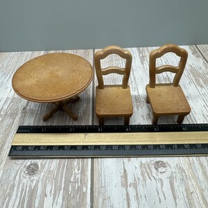 Calico Critters Sylvanian Families KITCHEN TABLE 2 Chairs Set Replacement Parts immagine 11