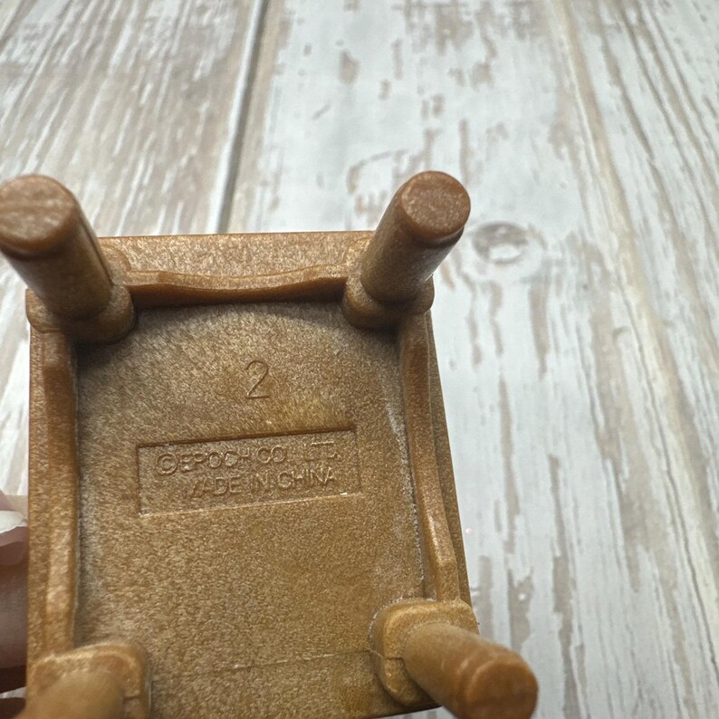 Calico Critters Sylvanian Families KITCHEN TABLE 2 Chairs Set Replacement Parts immagine 10