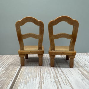 Calico Critters Sylvanian Families KITCHEN TABLE 2 Chairs Set Replacement Parts immagine 7