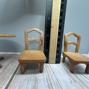 Calico Critters Sylvanian Families KITCHEN TABLE 2 Chairs Set Replacement Parts immagine 13