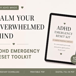 Trousse d'outils imprimable pour le TDAH : Soutien aux fonctions exécutives (PDF à remplir) | Conseils d'organisation quotidienne