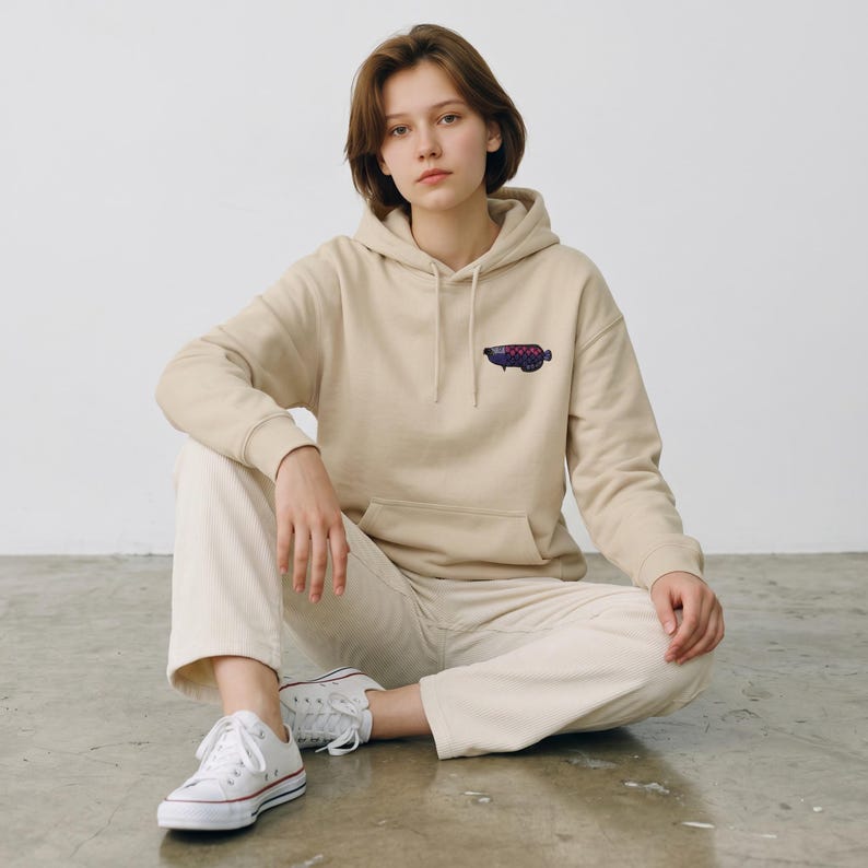 Mystery Fish | Retro Hoodie Bild 5
