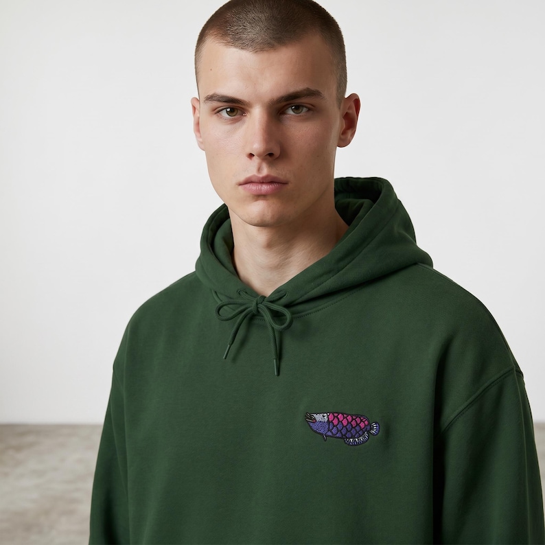 Mystery Fish | Retro Hoodie Bild 6