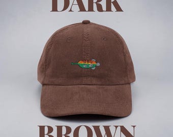 Embroidered MYSTERY Fish | Corduroy Hat