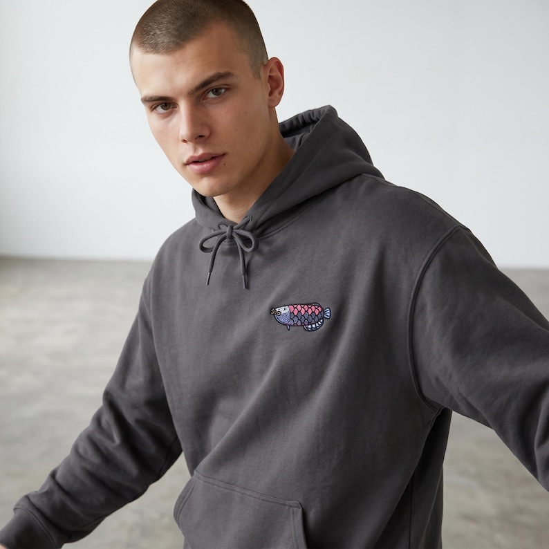 Mystery Fish | Retro Hoodie Bild 1