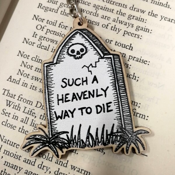 Such A Heavenly Way To Die- The Smiths gravestone keyring