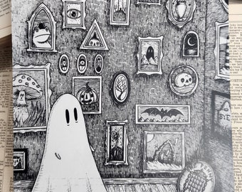 In My Room - ghost gallery spooky art print