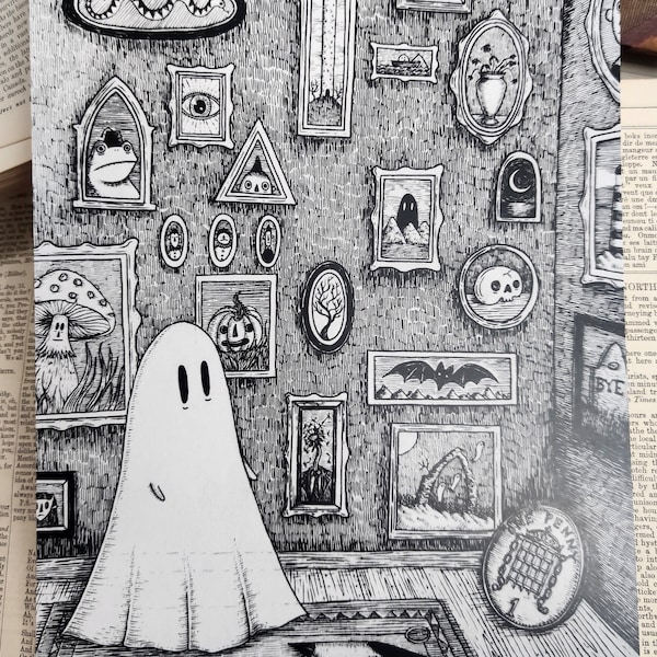 In My Room - ghost gallery spooky art print