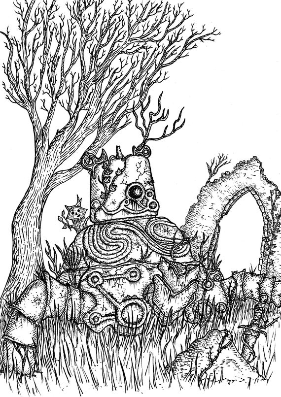 W chter Kunst Druck Zelda Atem Der Wildnis Inspiriert Etsy