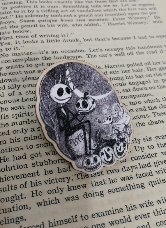 This Is Halloween- Wooden Pin Badge- Nightmare Before Christmas inspired