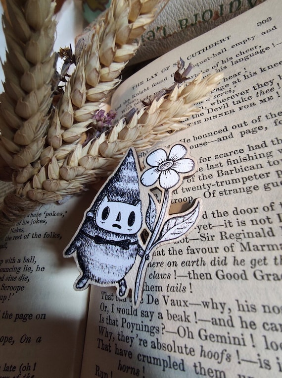 Matchsticks the Forest Spirit Boyfriend Wooden Pin Badge- Cute fantasy Pin