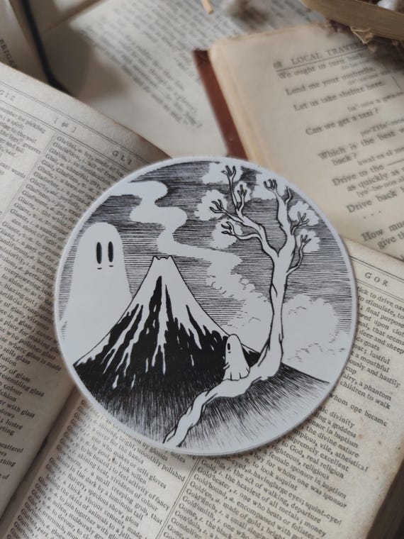 Hokusai Ghosts Vinyl Sticker