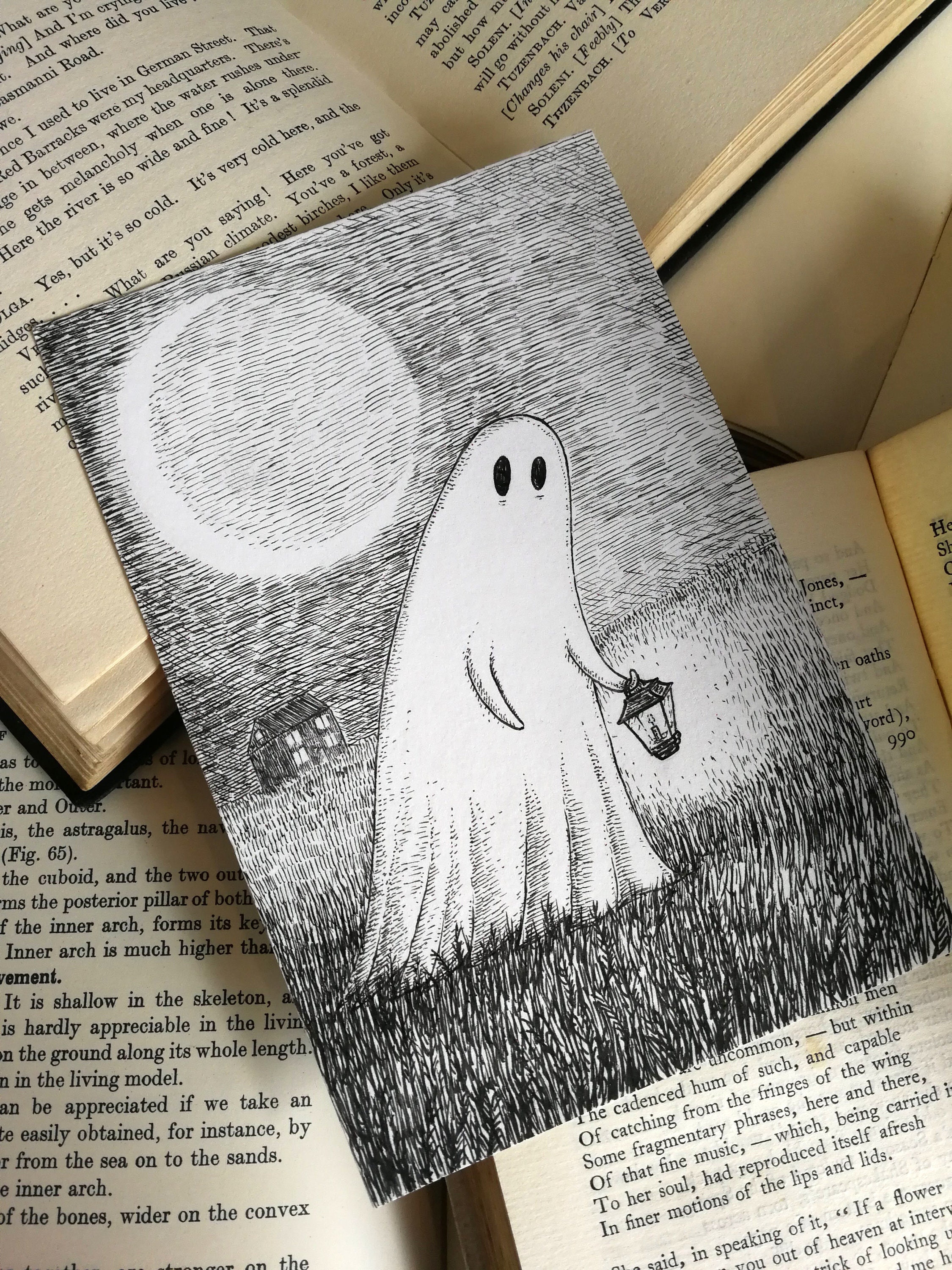 Wandernde Geist Original Tinte Zeichnung Etsy