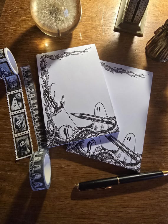 Little Ghostie Tear-Away Notepad- Spooky 50 page doodle pad
