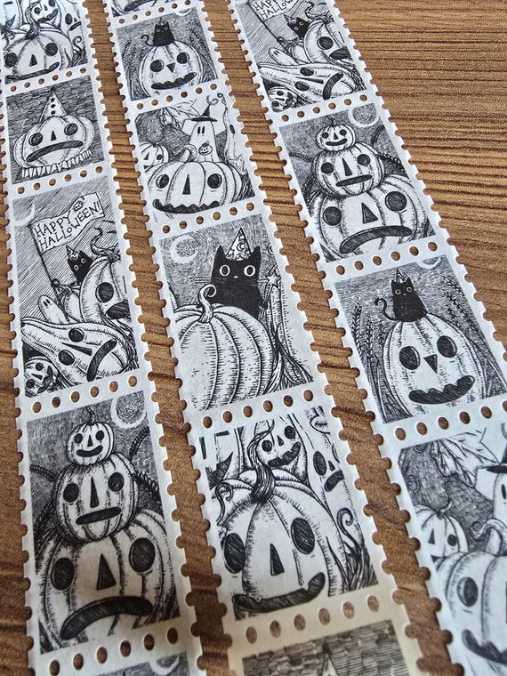 Gourds Galore! A Halloween Pumpkin Stamp Washi Tape