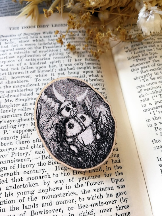 Tik-Tok Wooden Pin Badge- Return to Oz inspired