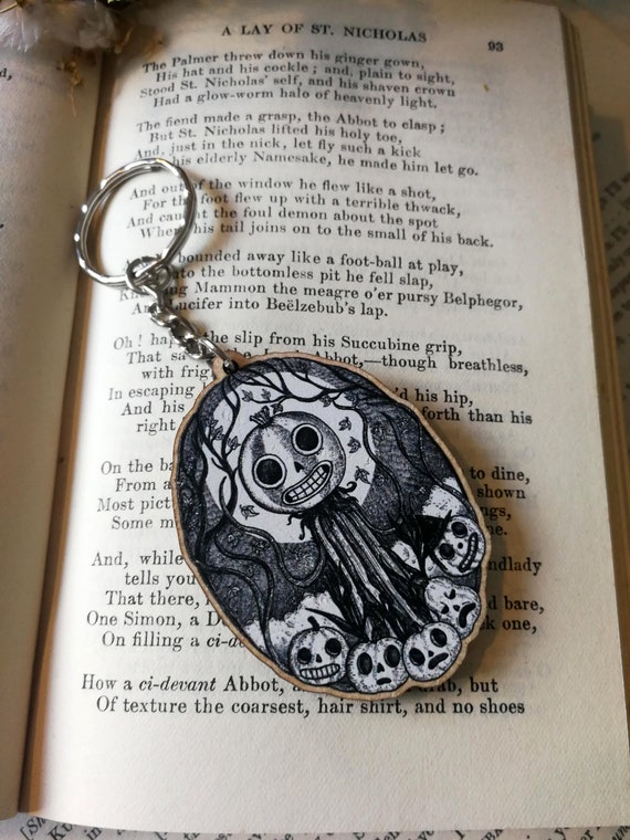 Patient Is The Night Wooden Keychain- Over The Garden Wall inspired