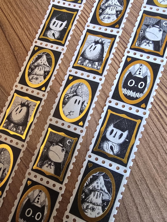 Portraits of Your Boyfriends- Gold Foiled Stamps Art Washi Tape