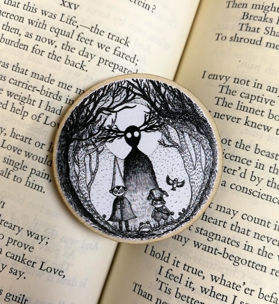 Into The Unknown Wooden Pin- Over The Garden Wall inspired