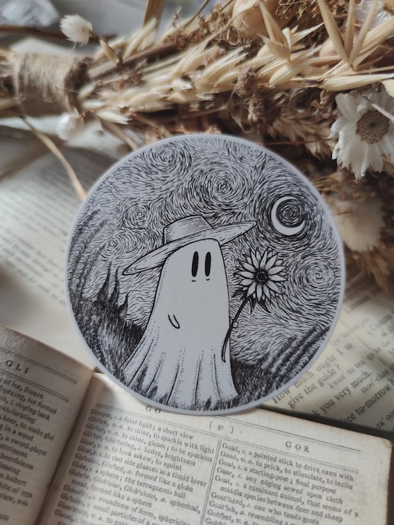 Van Gogh Ghost Vinyl Sticker