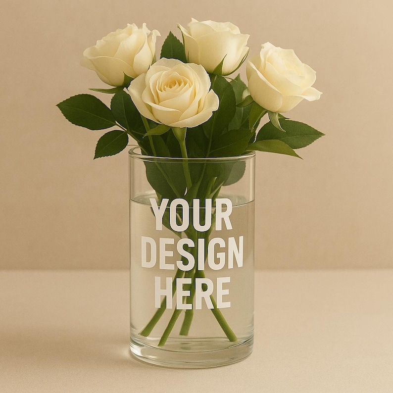 Customised Container Vase Custom Engraved Glass Vase | Personalized Etched Flower Vase - Etsy