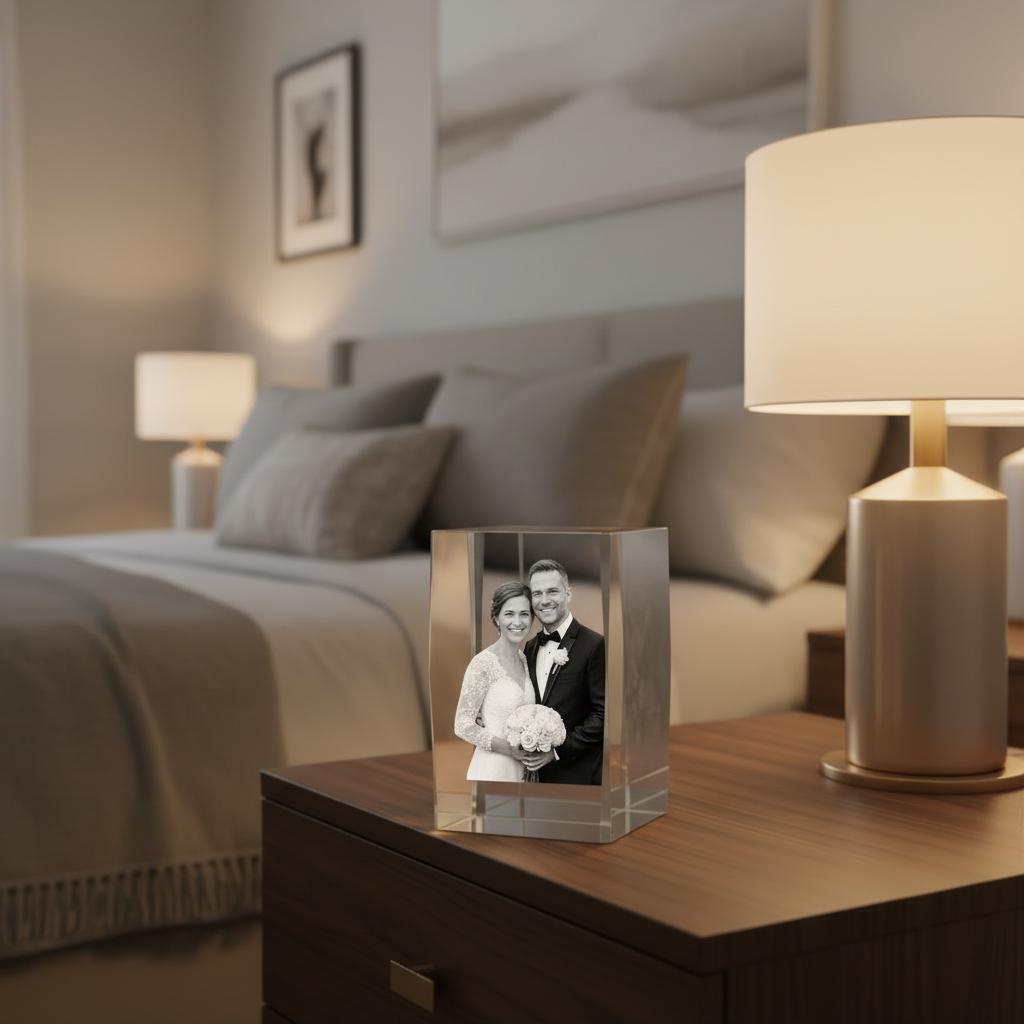 Personalized Photo Block, Crystal Photo Block, Custom Glass Block Photo ...