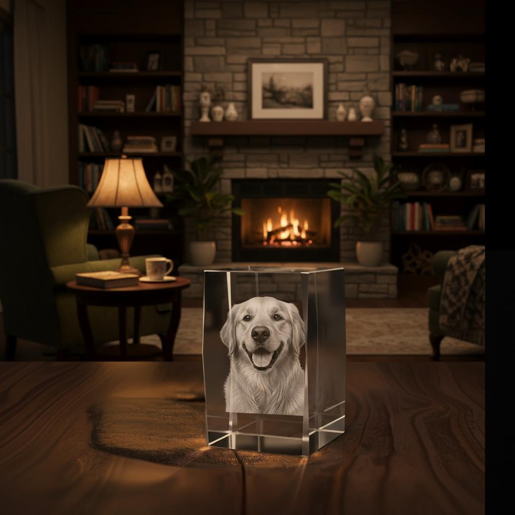 Personalized Photo Block, Crystal Photo Block, Custom Glass Block Photo ...