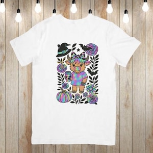 T-shirt hyperkleur griezelige vaars png digitale download