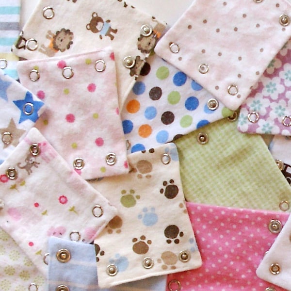 Grab Bag! BABY BODYSUIT EXTENDERS - Set of 3. Adds length to baby's onesies!