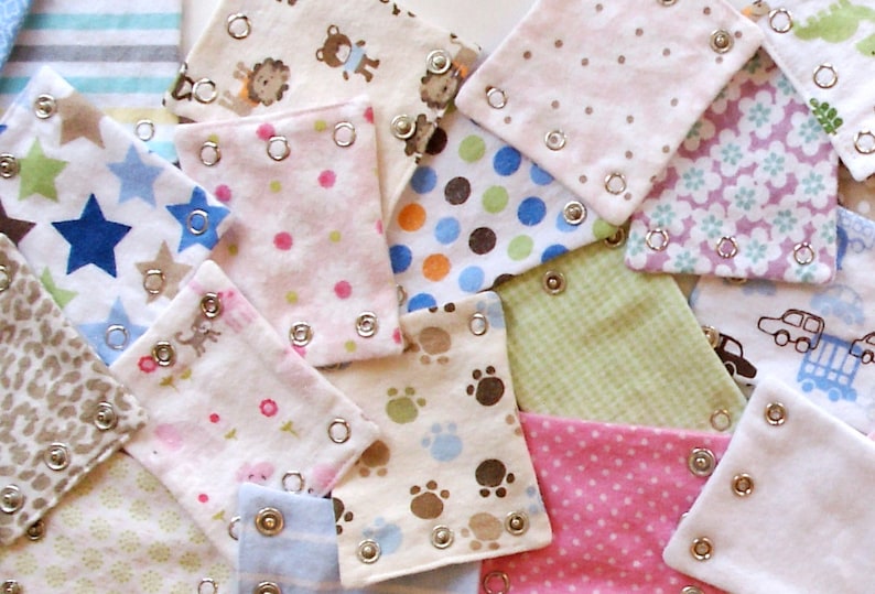 Grab Bag! BABY BODYSUIT EXTENDERS - Set of 3. Adds length to baby's onesies!