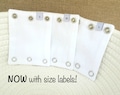 BABY BODYSUIT EXTENDERS - Add length to baby's onesies. Also great for cloth diapered and tall  babies! Fits Carters and all major brands!