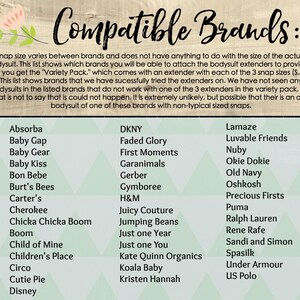 FÖRLÄNGNINGAR TILL BODYSUIT - Förlängare. Lägg till en storlek till body/body. Även perfekt för tygblöjor! Passar Carter's och alla större märken! bild 2