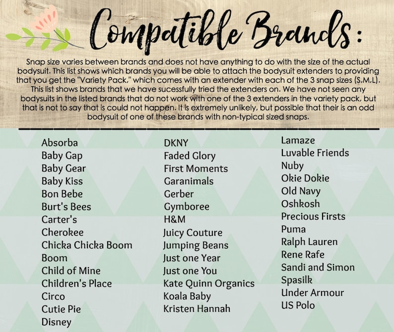 FÖRLÄNGNINGAR TILL BODYSUIT - Förlängare. Lägg till en storlek till body/body. Även perfekt för tygblöjor! Passar Carter's och alla större märken! bild 2