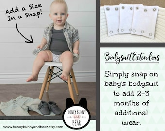 BABY BODYSUIT EXTENDERS Add Length to Baby's Also Great