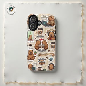 Capybara Tech Case for iPhone, Samsung, Funny WFH Developer Gift