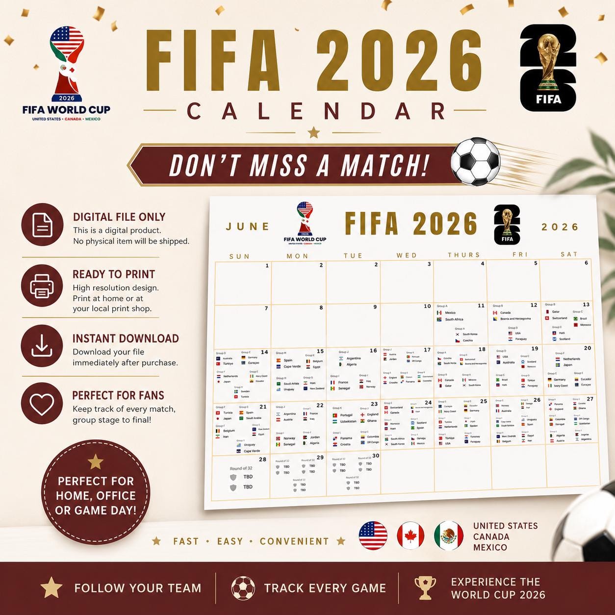 Soccer advent calendar - Etsy 日本