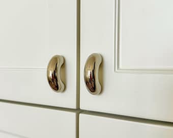 Peas in a Pod Handles/Solid Brass Nickel Pull Handle/Nursery girls room knobs/Kids dresser Knobs Handle Pull/Closet door handles