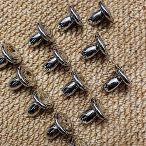 Mushroom brass knobs and Pulls/silver knob pulls/Cabinet Knob/Dresser Drawer Pull/Plant mushroom Drawer Knobs