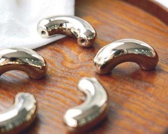 Peas in a Pod Handles/Solid Brass Nickel Pull Handle/Kitchen handles/Drawer Pull/bedroom furniture - Polished Nickel Cabinet pulls