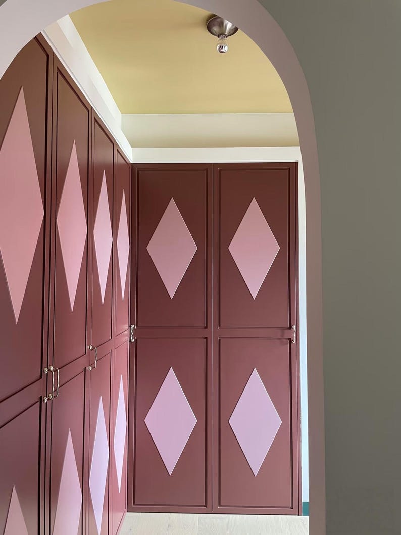 Gewellter Griff aus massivem Messing / antikes Messing und gebürstete antike Schrankgriffe / Schubladengriffe aus altem Messing / Küchenschrankgriffe Bild 10