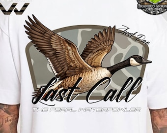 Canadian Goose Waterfowl Hunting PNG, Vintage Feral Design (Digital Download)