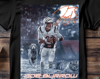 Joe Burrow Bengals Football PNG | Sublimation Design (Digital Download), Print on Demand