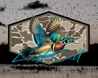 Waterfowl Tumbler Design PNG | 300 DPI Digital Download | 9.3"x8.2" Skinny Tumbler