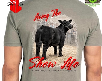 Show Livestock Cow Shirt Design ( Please follow Personalization Instructions )| PNG File | Show Steer | Stock Show | Fair Shirts| Heifer