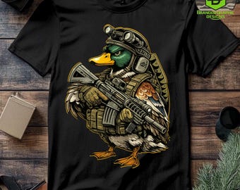 Tactical Mallard Duck PNG, Hunting Sublimation Design (Digital Download)