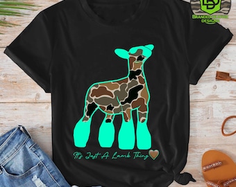 Camo Lamb PNG | Show Livestock Shirt Design (Digital Download), mom era , Print on Demand